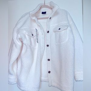 Brand new white Sherpa jacket